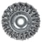 Weiler Wolverine 3" Knot Wire Wheel, .014", 1/2"-3/8" Arbor Hole, Steel Wire 36290 - alternate 1